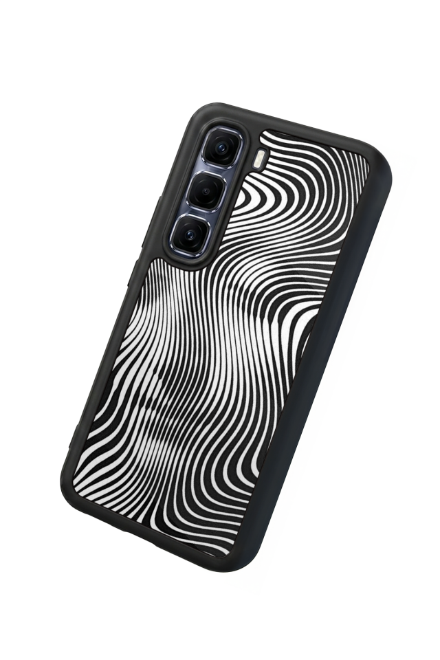 Infinix Hot 60 Pro Plus Uyumlu Çizgi Sanatı Tasarımlı Glossy Premium Kılıf