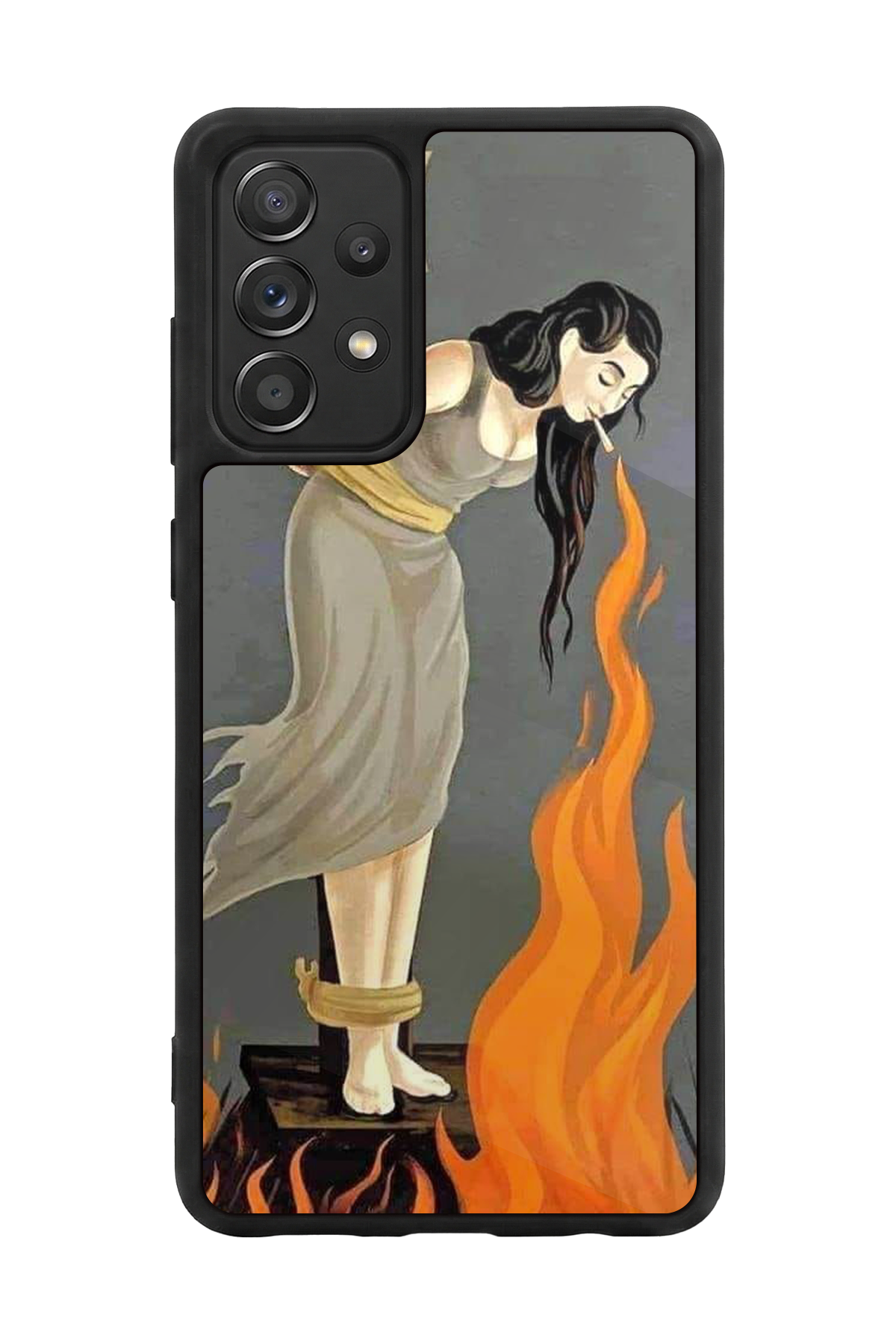 Samsung Galaxy A72 Uyumlu Kalp Love Tasarımlı Glossy Premium Kılıf
