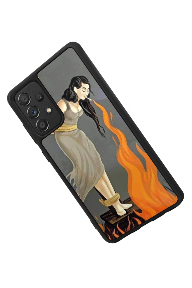 Samsung Galaxy A72 Uyumlu Kalp Love Tasarımlı Glossy Premium Kılıf