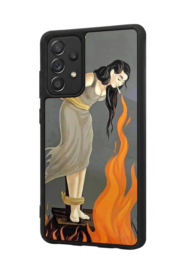 Samsung Galaxy A72 Uyumlu Kalp Love Tasarımlı Glossy Premium Kılıf