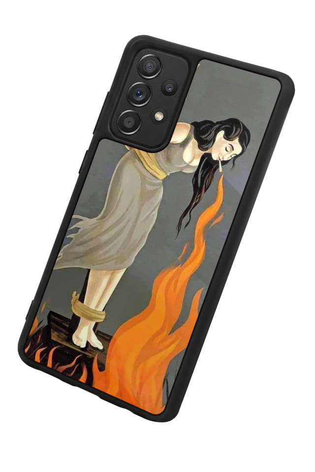 Samsung Galaxy A72 Uyumlu Kalp Love Tasarımlı Glossy Premium Kılıf