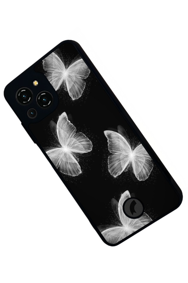 Reeder S23 Pro Max Uyumlu Kelebek Tasarımlı Glossy Premium Kılıf