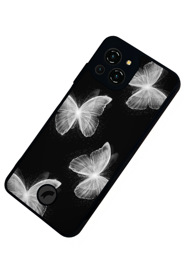 Reeder S23 Pro Max Uyumlu Kelebek Tasarımlı Glossy Premium Kılıf