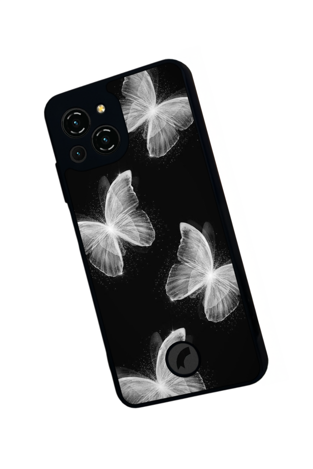 Reeder S23 Pro Max Uyumlu Kelebek Tasarımlı Glossy Premium Kılıf