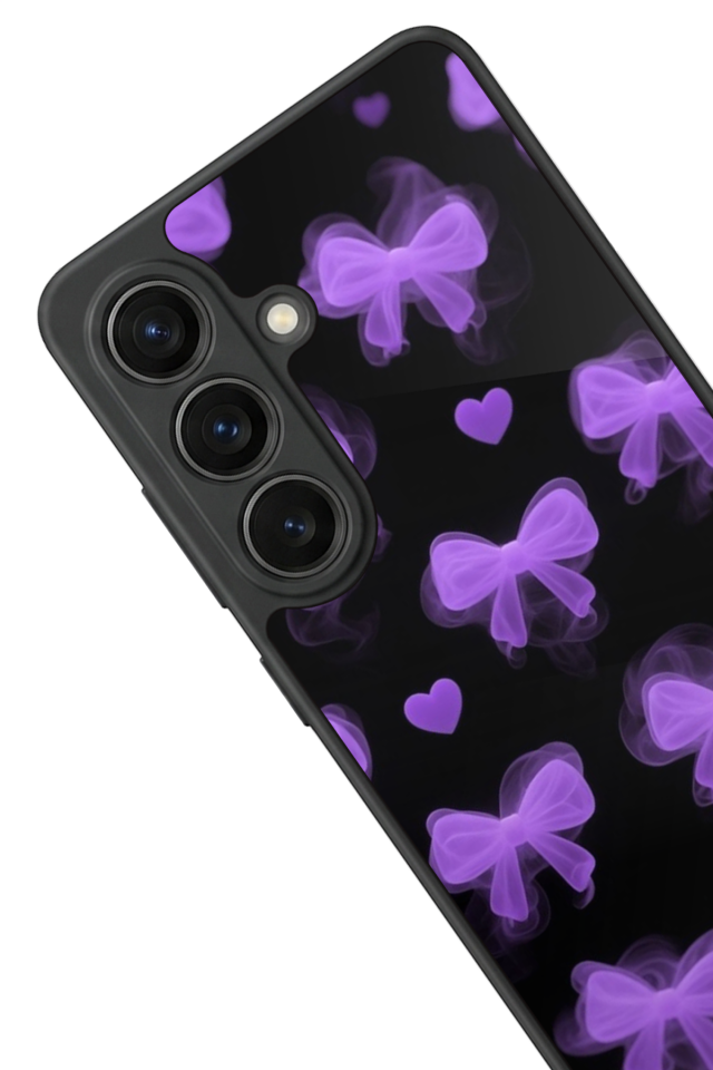 Samsung Galaxy S26 Uyumlu Kurdele Tasarımlı Glossy Premium Kılıf