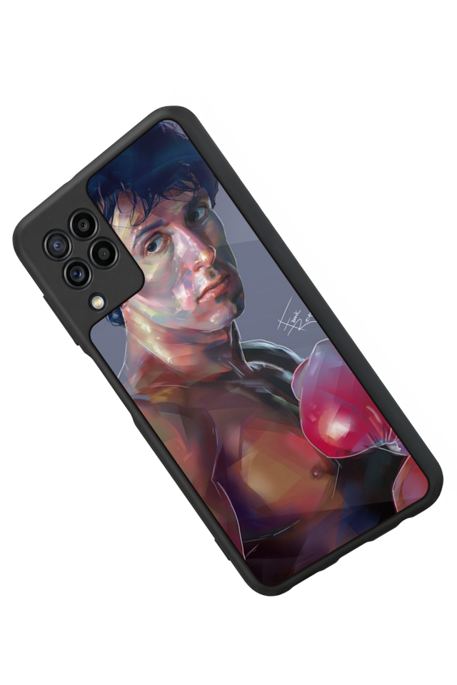 Samsung Galaxy M22 Uyumlu Rocky Tasarımlı Glossy Premium Kılıf