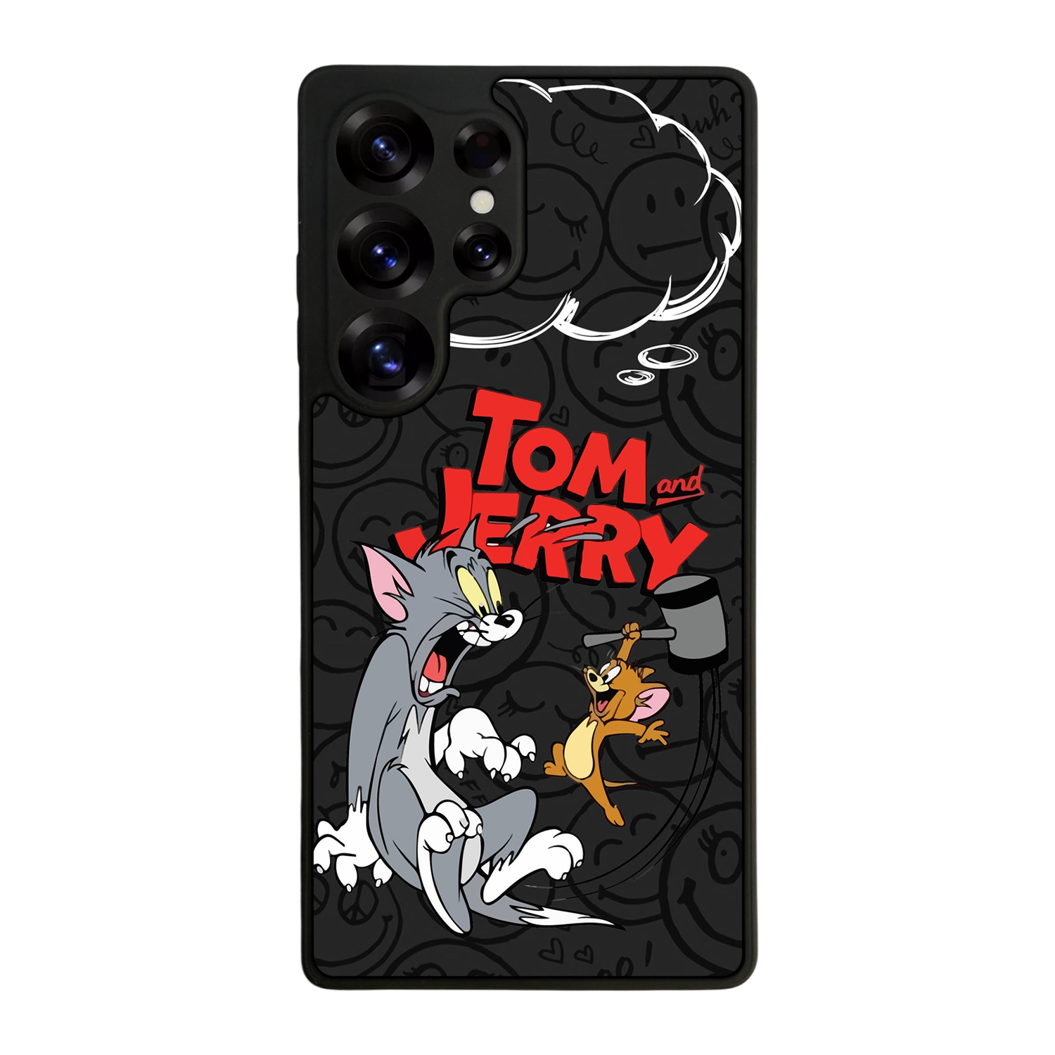 Samsung Galaxy S25 Ultra Uyumlu Tom And Jerry Tasarımlı Glossy Premium Kılıf