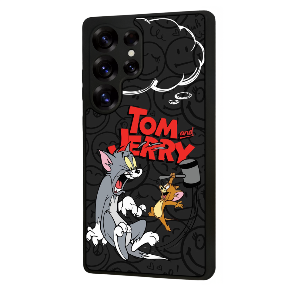 Samsung Galaxy S25 Ultra Uyumlu Tom And Jerry Tasarımlı Glossy Premium Kılıf