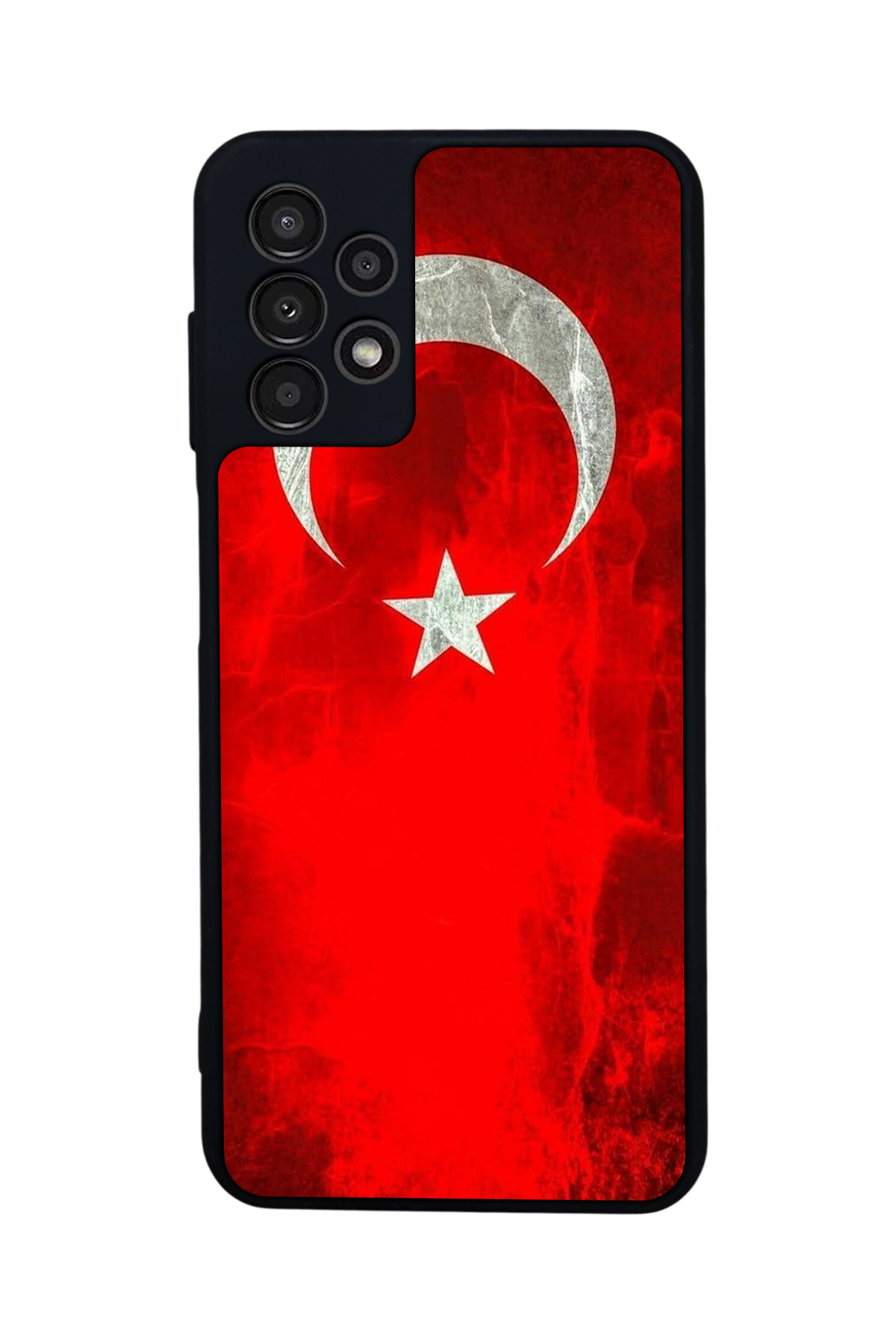 Samsung Galaxy A13 Uyumlu Türk Bayragi Tasarımlı Glossy Premium Kılıf