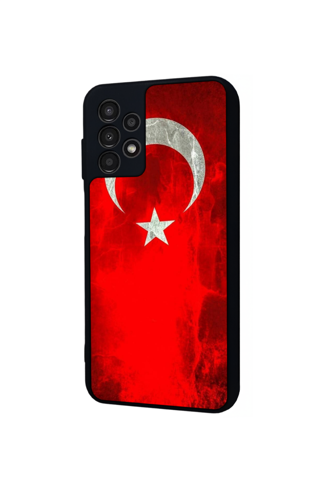 Samsung Galaxy A13 Uyumlu Türk Bayragi Tasarımlı Glossy Premium Kılıf