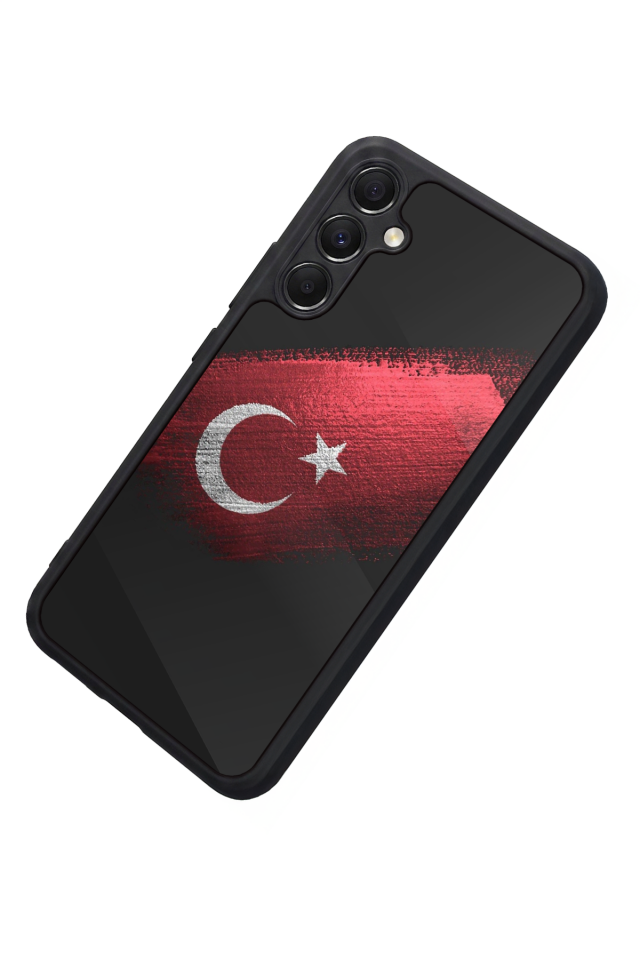 Samsung Galaxy M34 Uyumlu Türk Bayragi Tasarımlı Glossy Premium Kılıf
