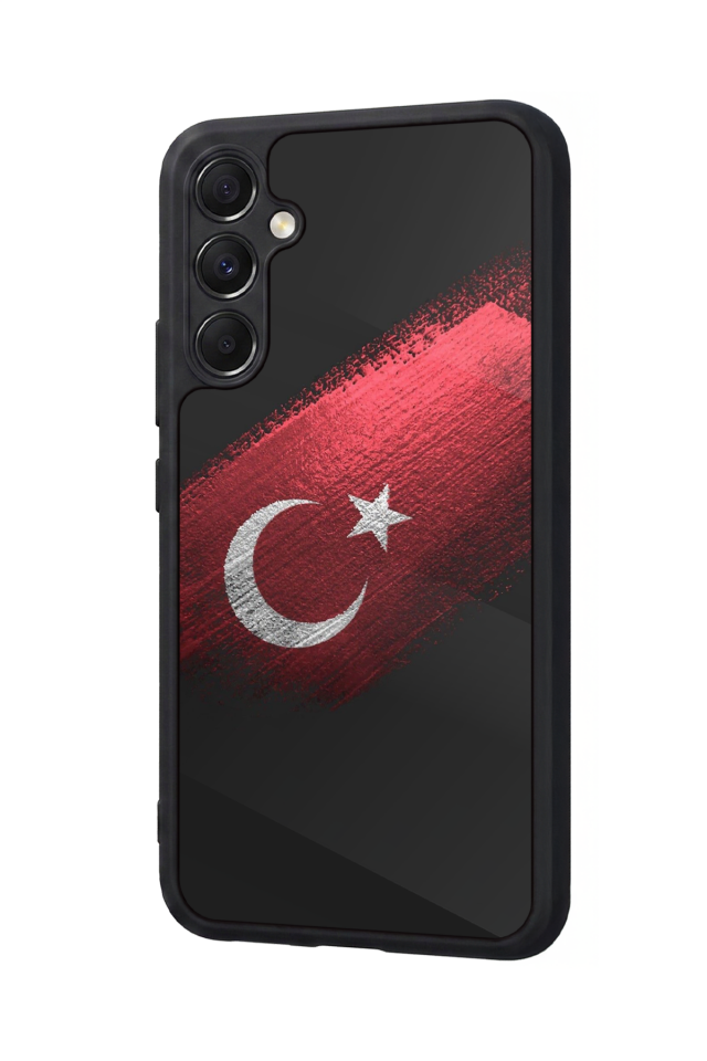 Samsung Galaxy M34 Uyumlu Türk Bayragi Tasarımlı Glossy Premium Kılıf
