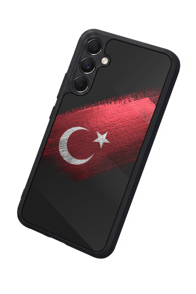 Samsung Galaxy M34 Uyumlu Türk Bayragi Tasarımlı Glossy Premium Kılıf