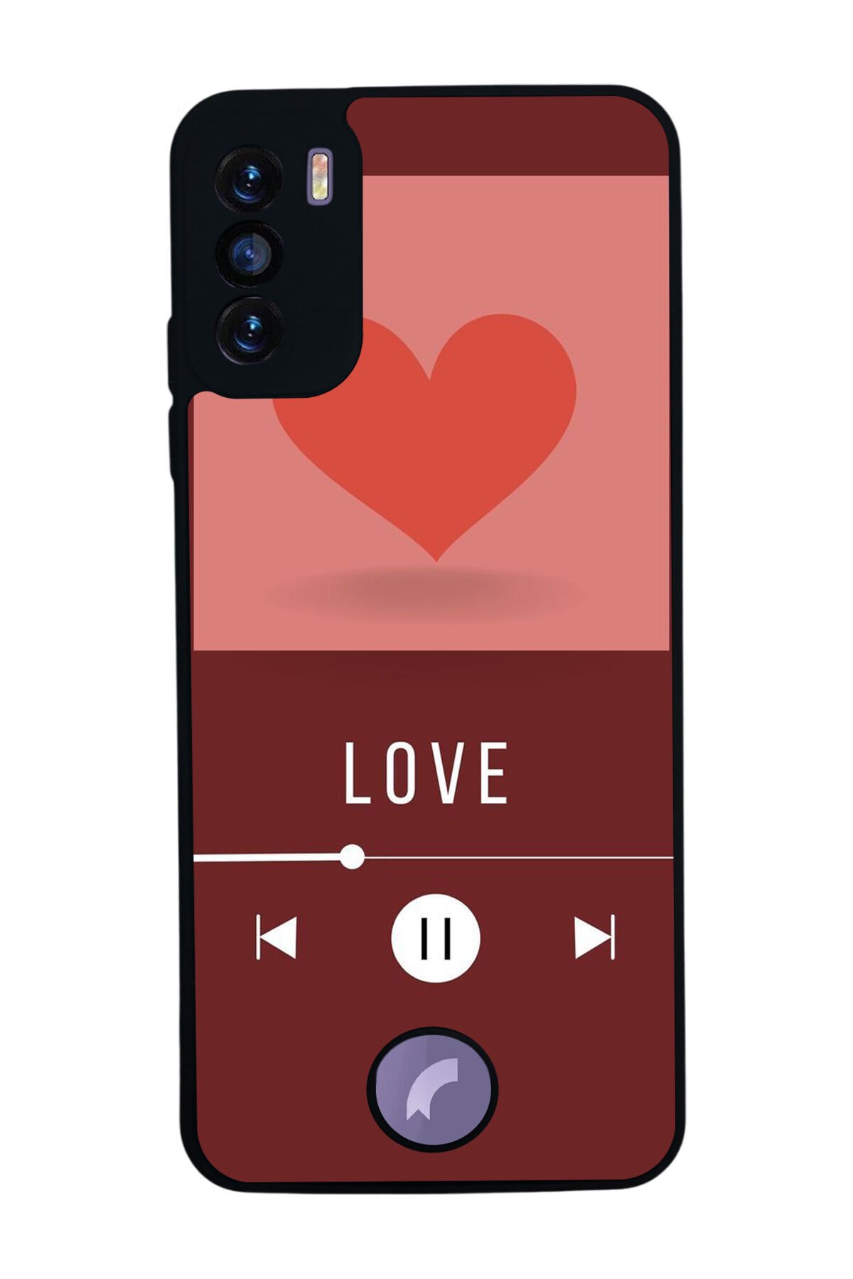 Reeder S19 Max Pro S Uyumlu Kalp Love Tasarımlı Glossy Premium Kılıf