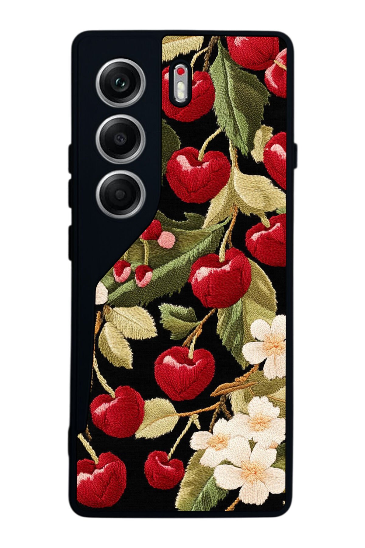 Tecno Camon 40 Uyumlu Floral Tasarımlı Glossy Premium Kılıf