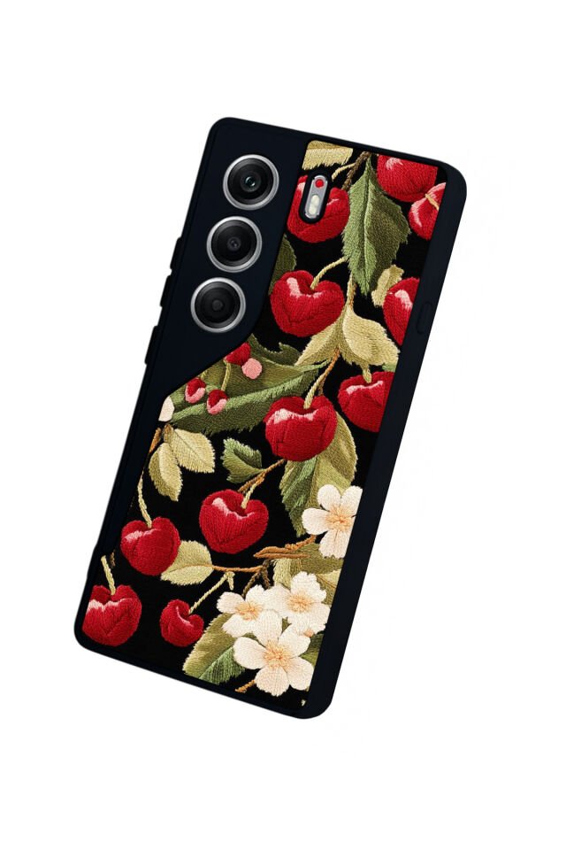Tecno Camon 40 Uyumlu Floral Tasarımlı Glossy Premium Kılıf