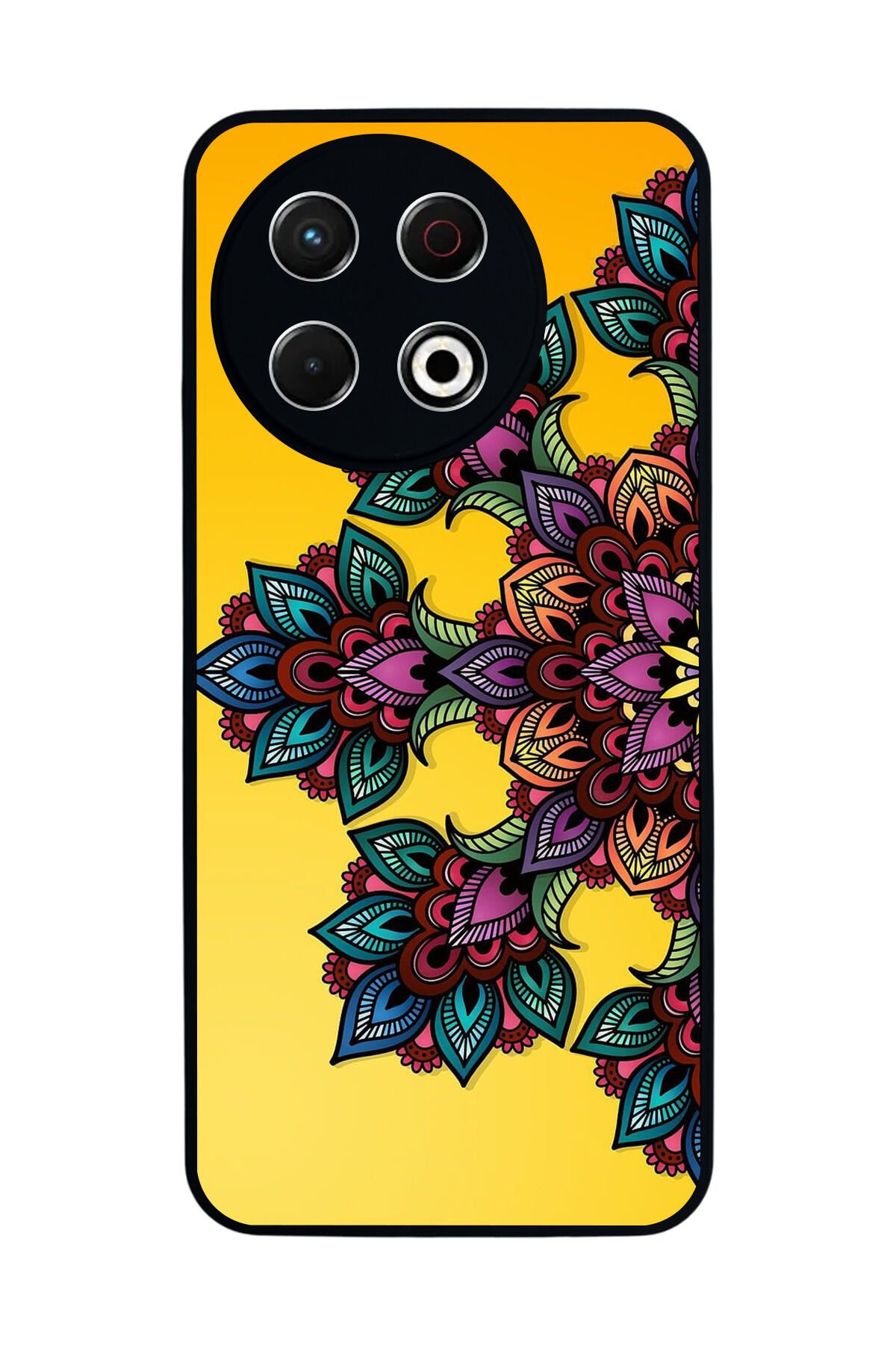 Tecno Spark 30 Pro Uyumlu Mandala Tasarımlı Glossy Premium Kılıf