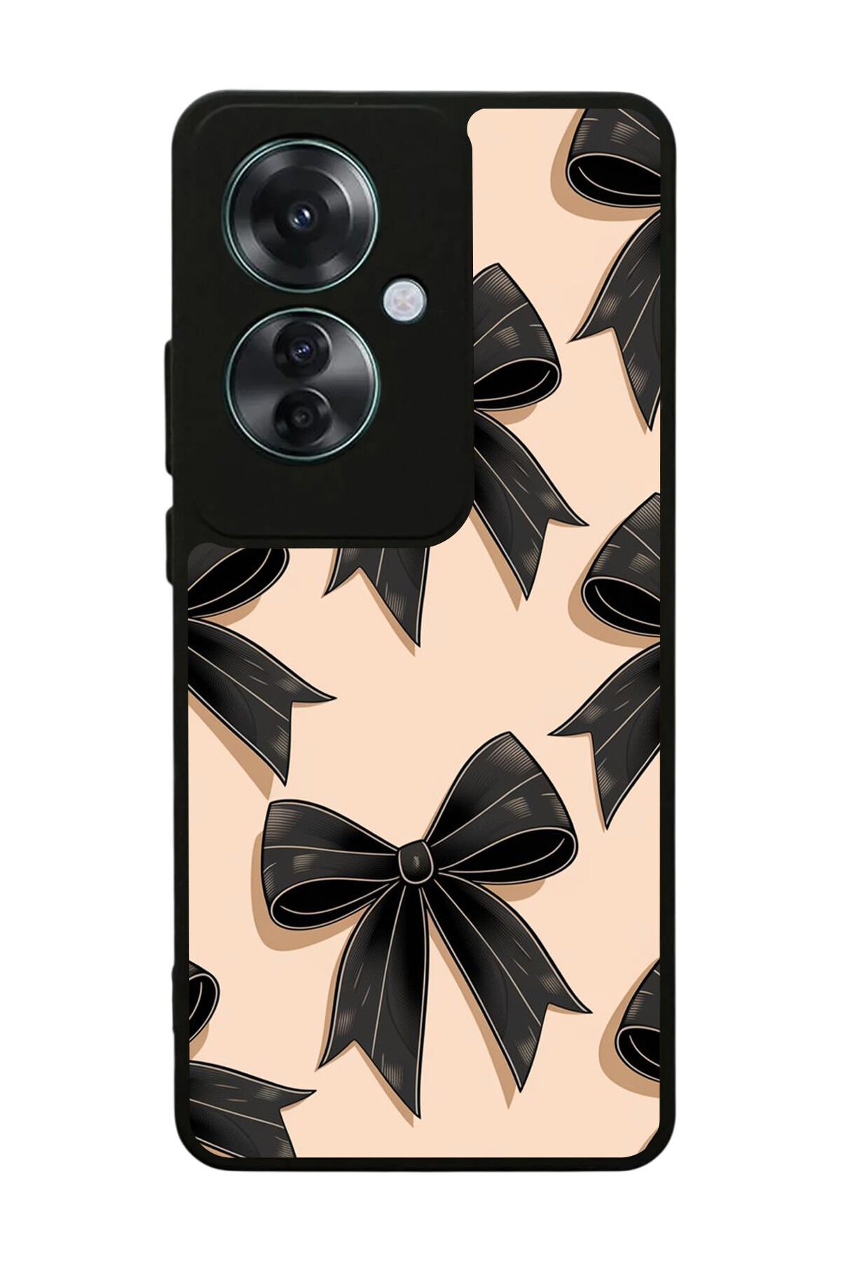 Oppo Reno 11F Uyumlu Kurdele Tasarımlı Glossy Premium Kılıf