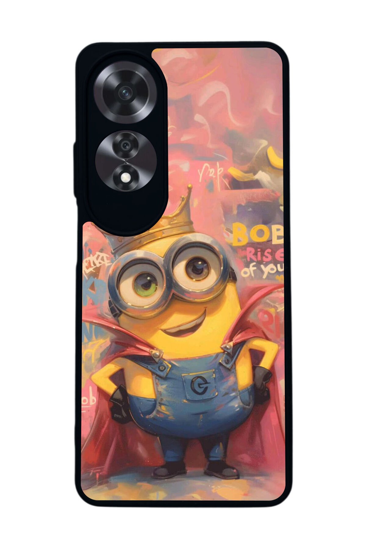 Oppo A60 Mat Siyah uyumlu Kılıf – Yumuşak Silikon, Koruyucu, Şok Emici Kapak