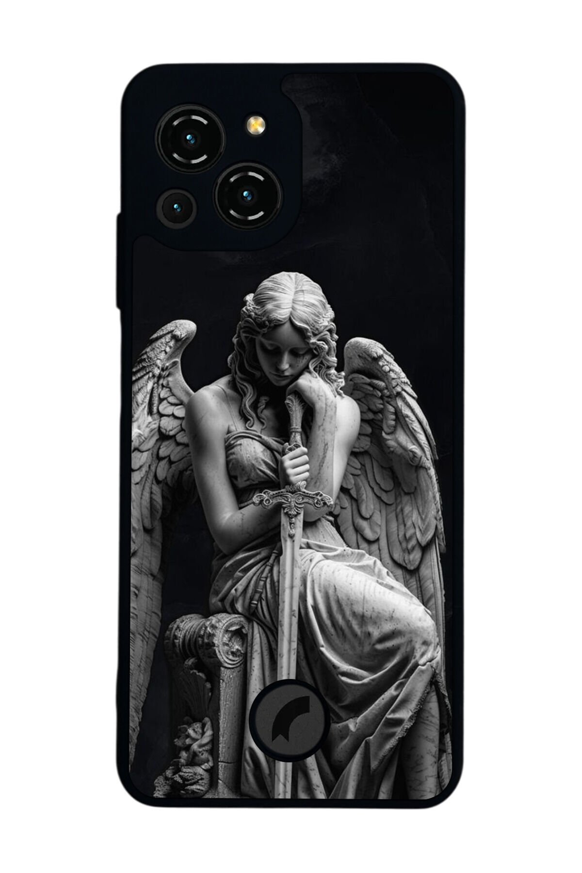 Reeder S23 Pro Max Uyumlu Melek Tasarımlı Glossy Premium Kılıf
