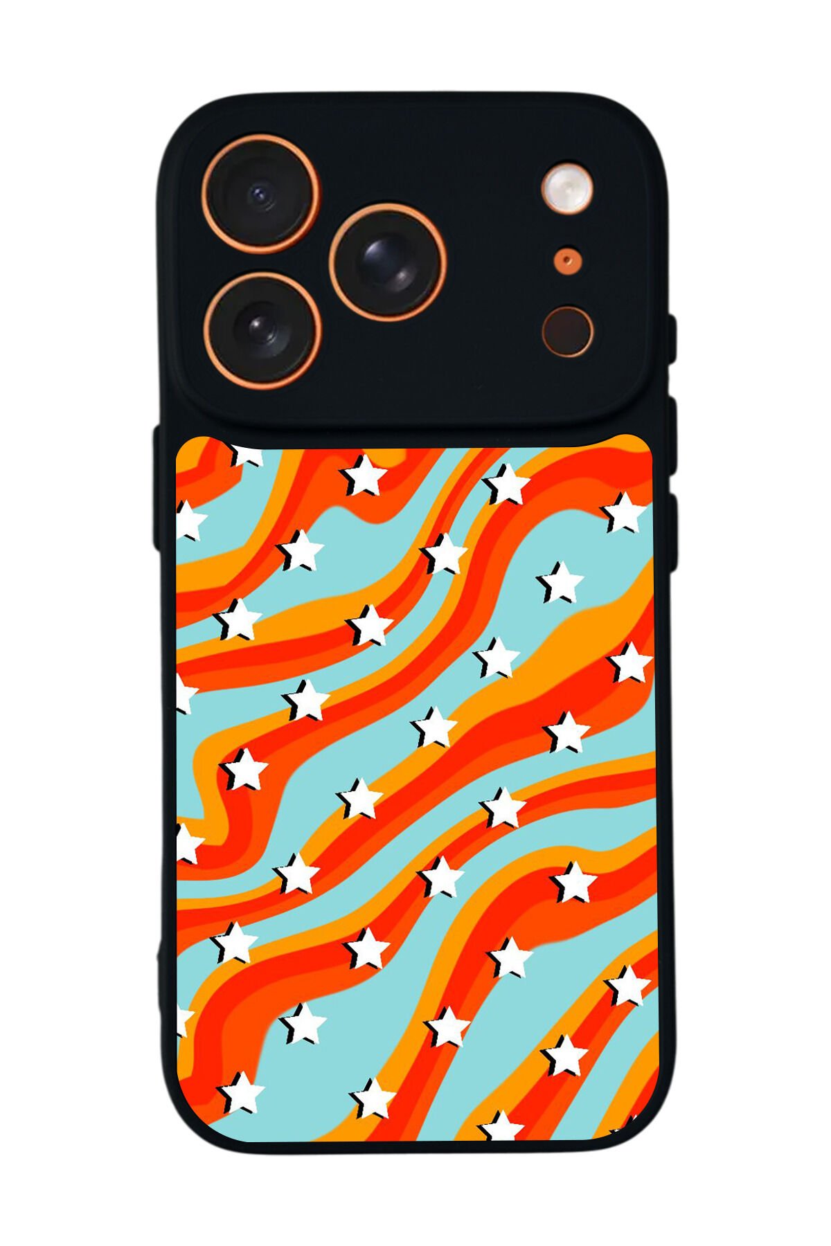 iPhone 17 Pro Max Uyumlu Retro Yildizlar Tasarımlı Glossy Premium Kılıf