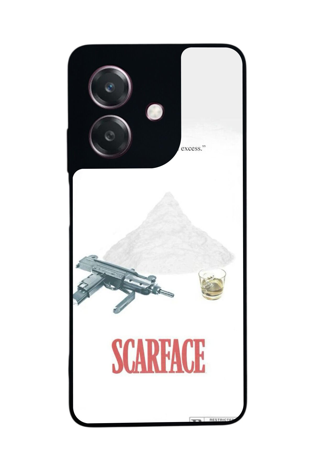 Oppo A3 5G Uyumlu Scarface Tasarımlı Glossy Premium Kılıf