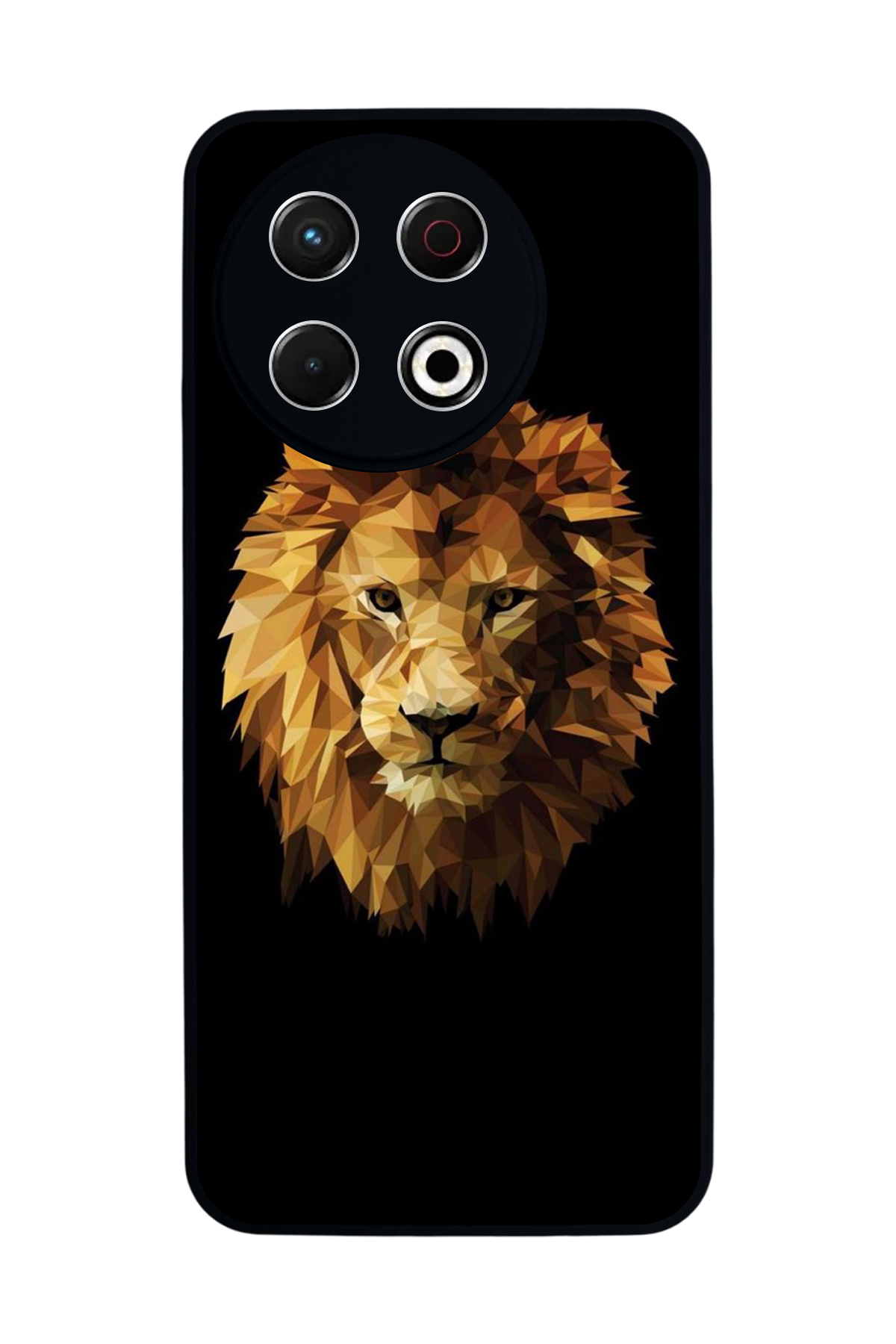 Tecno Spark 30 Pro Uyumlu Aslan Tasarımlı Glossy Premium Kılıf