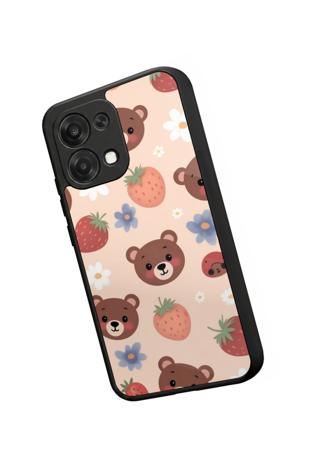 Oppo A6 Pro Uyumlu Ayı Tasarımlı Glossy Premium Kılıf