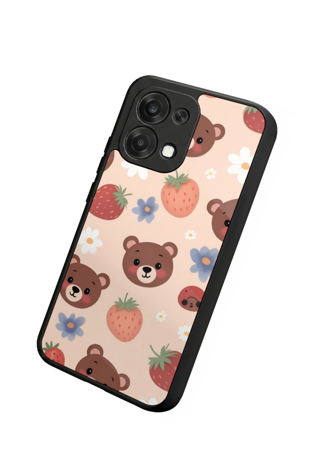 Oppo A6 Pro Uyumlu Ayı Tasarımlı Glossy Premium Kılıf