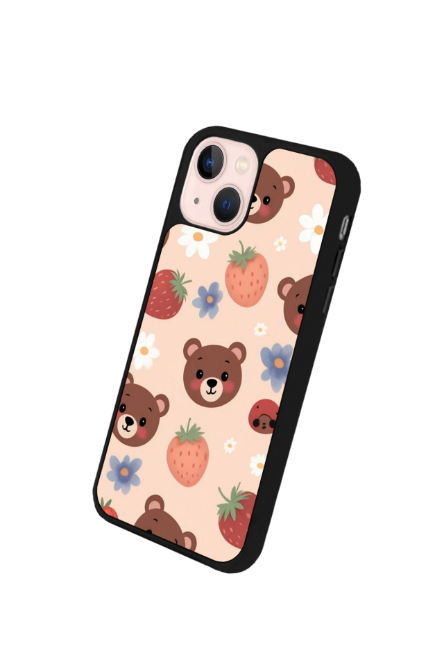 iPhone 13 Mini Uyumlu Ayı Tasarımlı Glossy Premium Kılıf