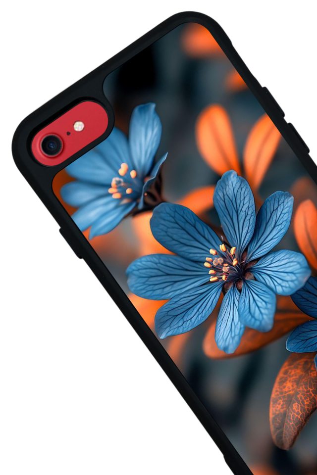 iPhone SE Uyumlu Cicek Tasarımlı Glossy Premium Kılıf