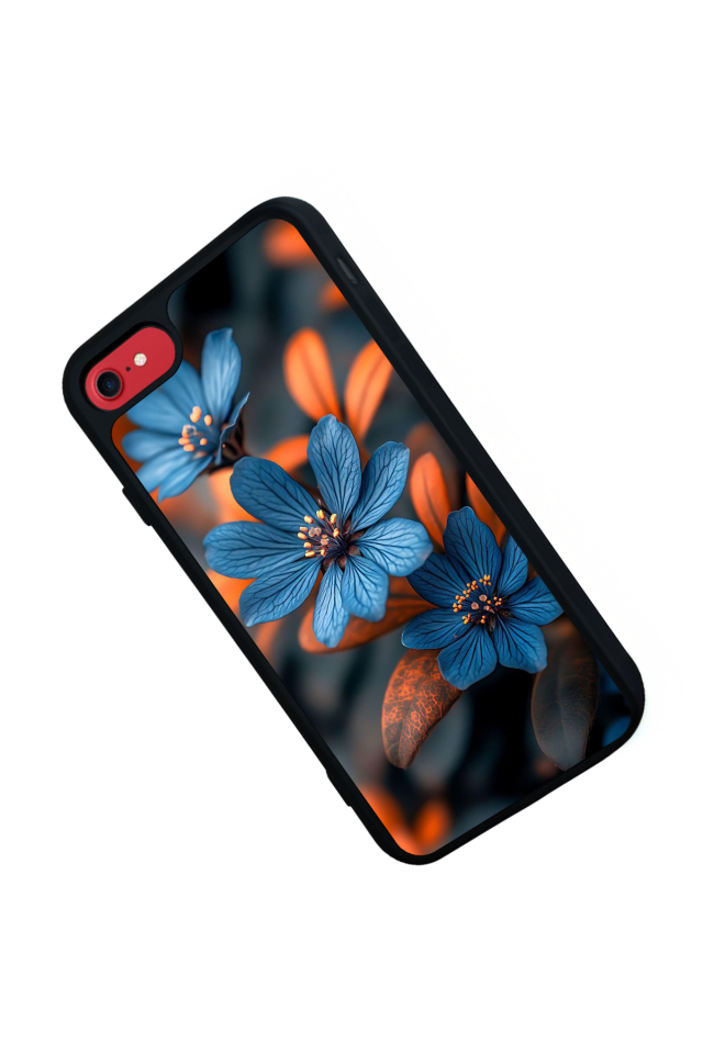 iPhone SE Uyumlu Cicek Tasarımlı Glossy Premium Kılıf
