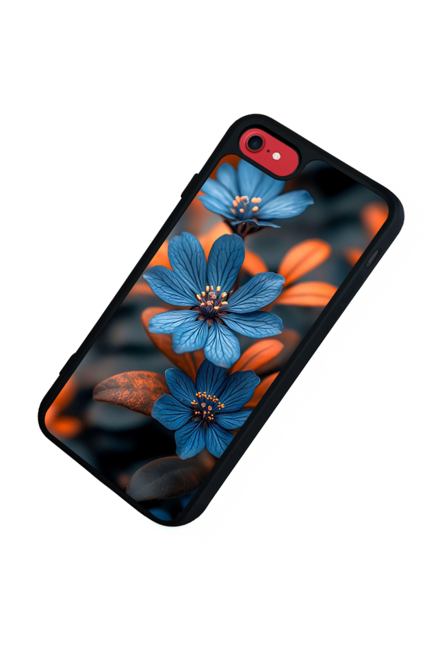 iPhone SE Uyumlu Cicek Tasarımlı Glossy Premium Kılıf