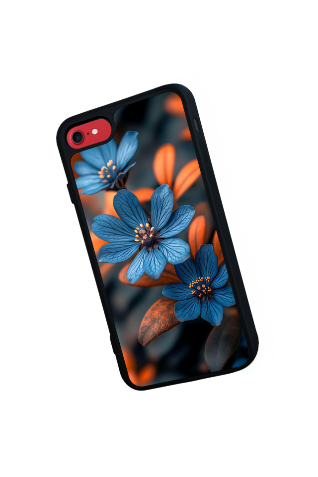 iPhone SE Uyumlu Cicek Tasarımlı Glossy Premium Kılıf