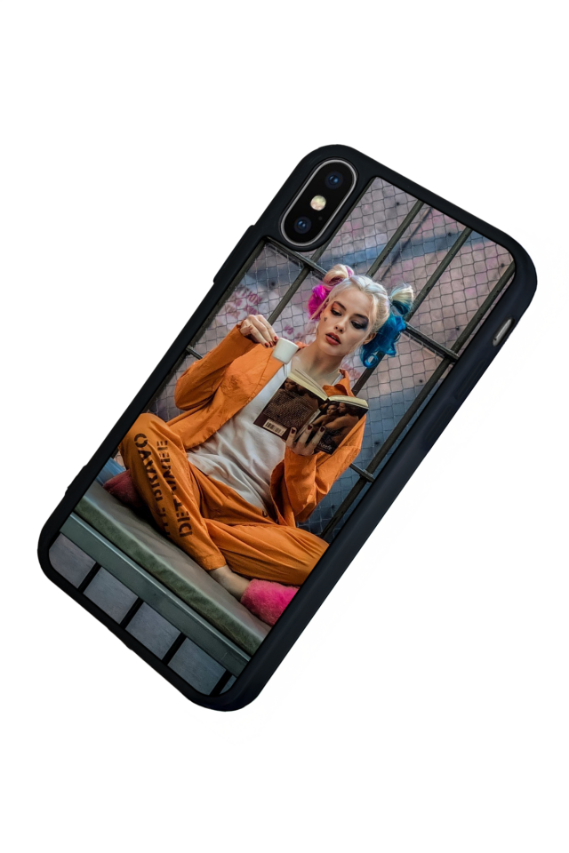 iPhone X/ XS Uyumlu HarleyQueen Tasarımlı Glossy Premium Kılıf