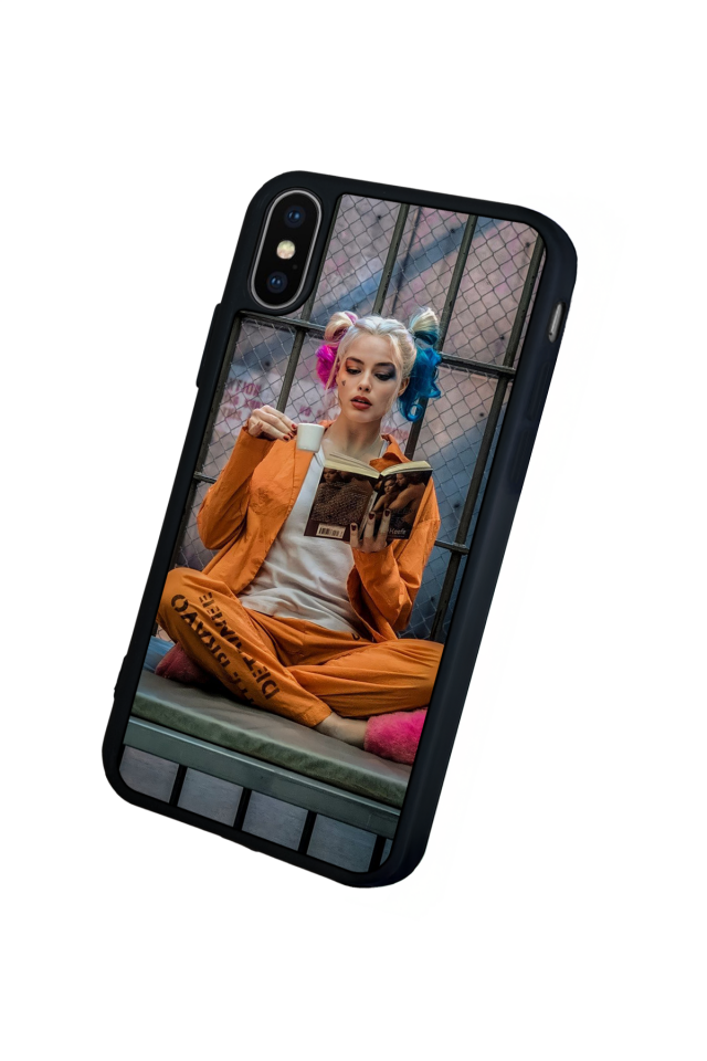 iPhone X/ XS Uyumlu HarleyQueen Tasarımlı Glossy Premium Kılıf