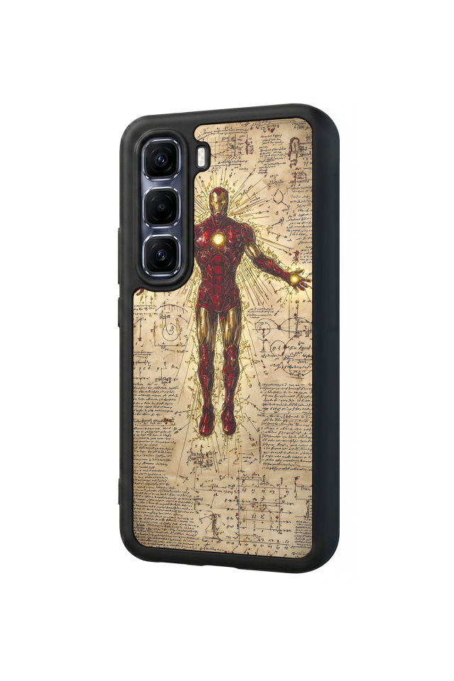 Infinix Hot 60 Pro Plus Uyumlu Iron Man ( Demir Adam ) Tasarımlı Glossy Premium Kılıf