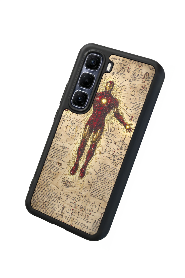 Infinix Hot 60 Pro Plus Uyumlu Iron Man ( Demir Adam ) Tasarımlı Glossy Premium Kılıf