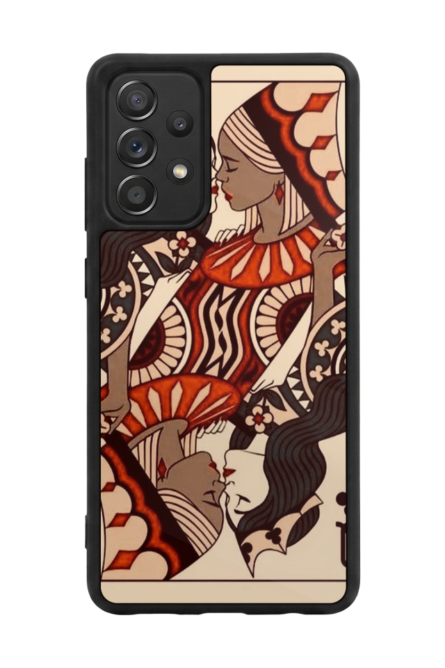Samsung Galaxy A72 Uyumlu Kalp Love Tasarımlı Glossy Premium Kılıf