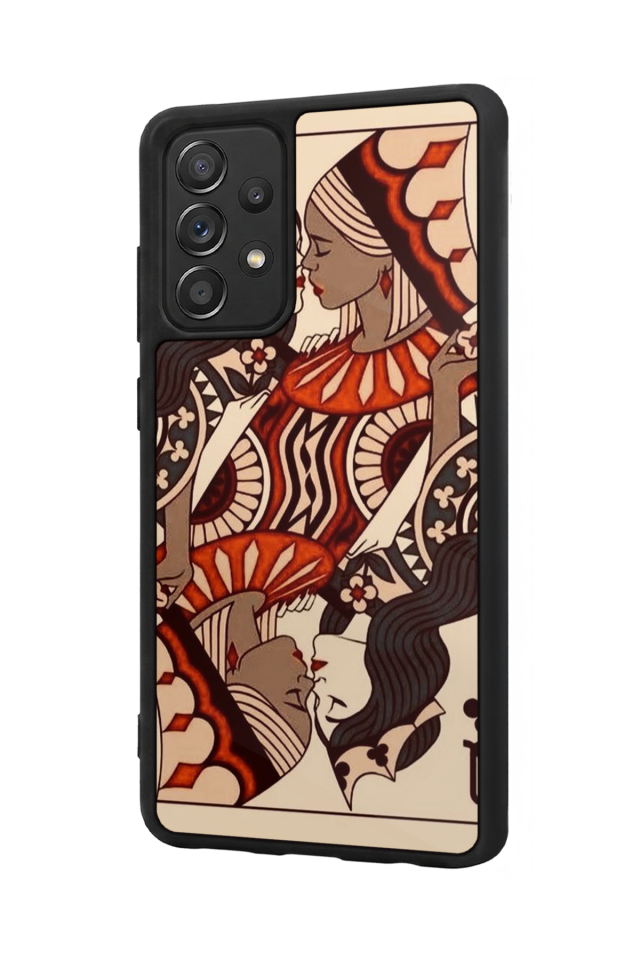 Samsung Galaxy A72 Uyumlu Kalp Love Tasarımlı Glossy Premium Kılıf
