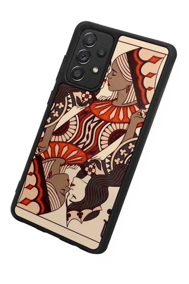 Samsung Galaxy A72 Uyumlu Kalp Love Tasarımlı Glossy Premium Kılıf