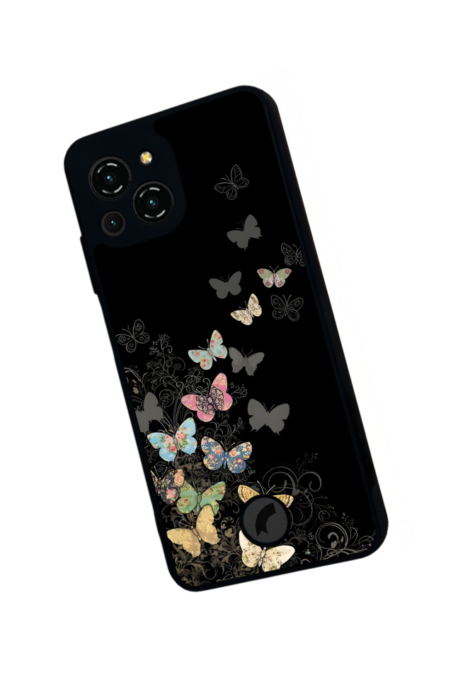 Reeder S23 Pro Max Uyumlu Kelebek Tasarımlı Glossy Premium Kılıf