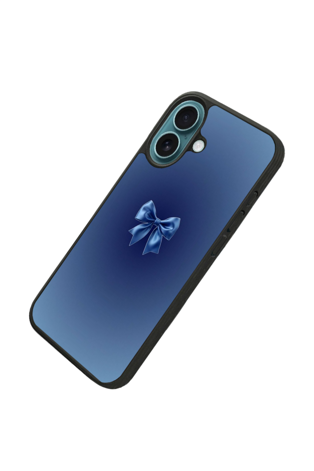 iPhone 16 Plus Uyumlu Kurdele Tasarımlı Glossy Premium Kılıf