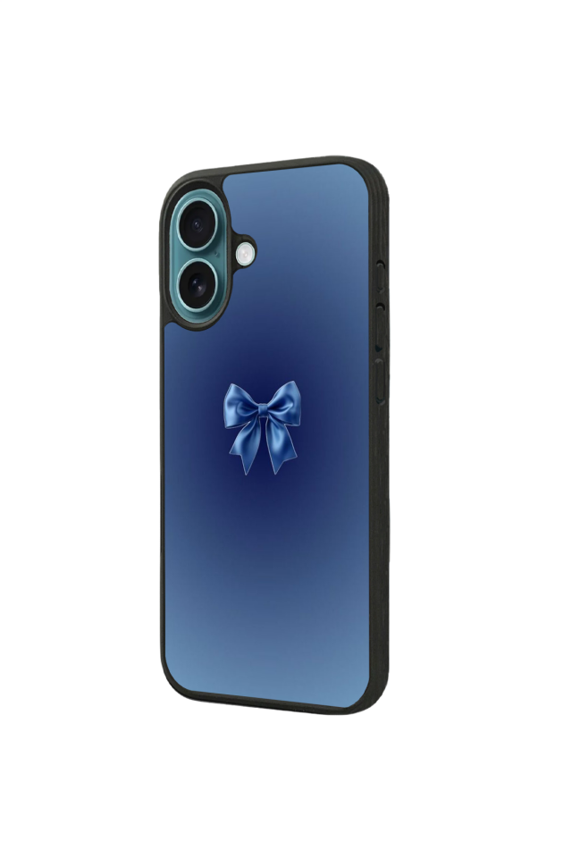 iPhone 16 Plus Uyumlu Kurdele Tasarımlı Glossy Premium Kılıf