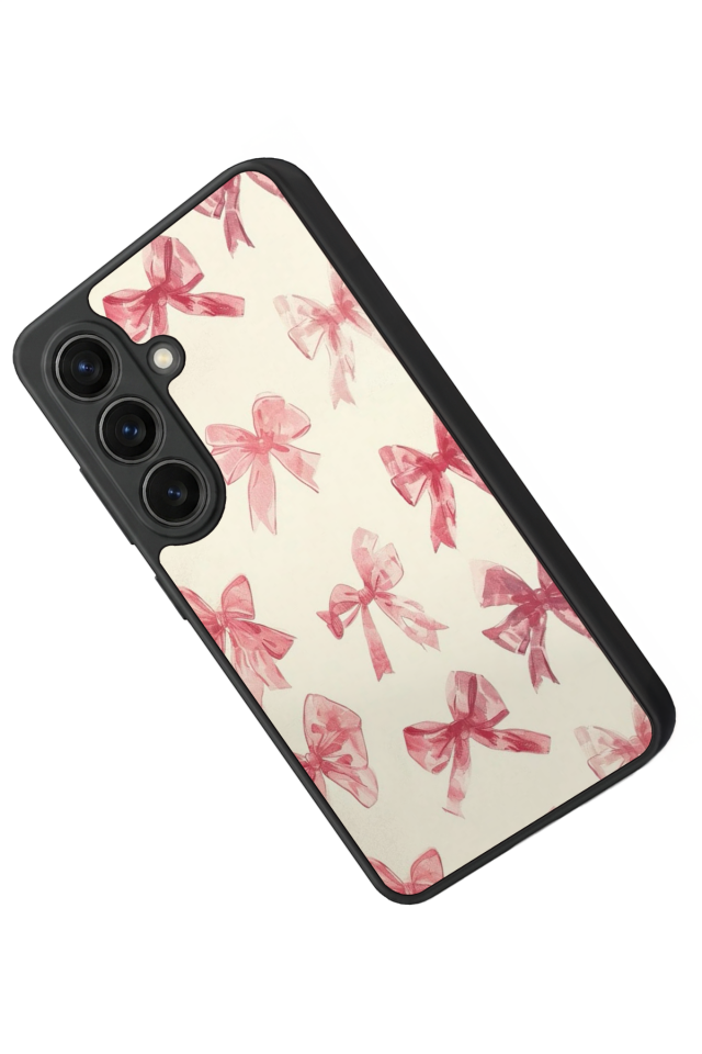 Samsung Galaxy S26 Uyumlu Kurdele Tasarımlı Glossy Premium Kılıf