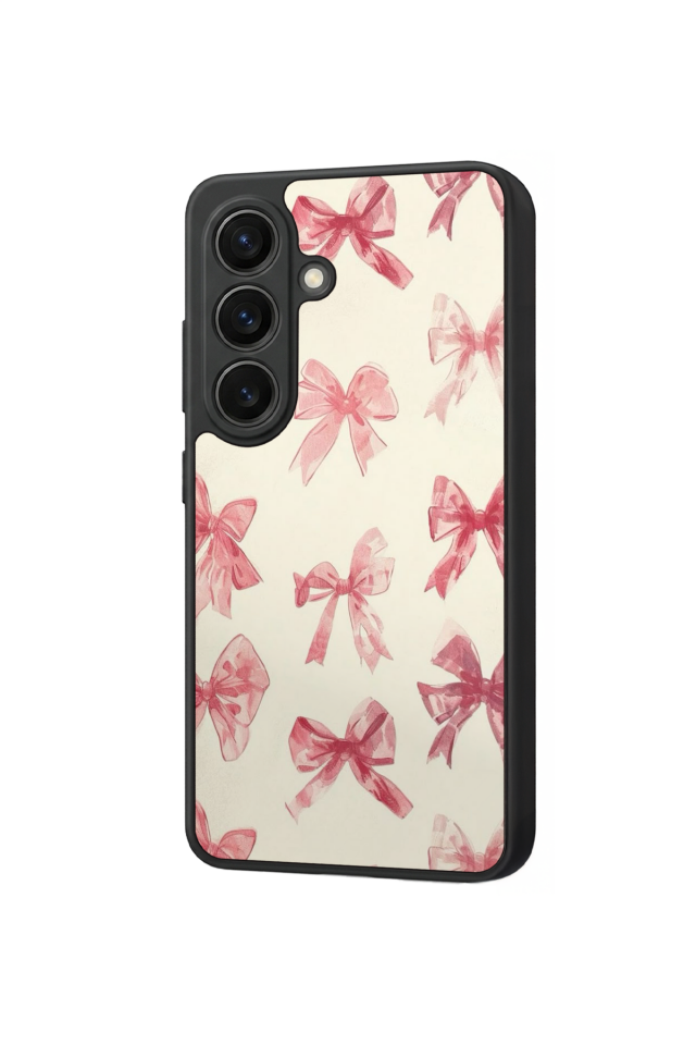 Samsung Galaxy S26 Uyumlu Kurdele Tasarımlı Glossy Premium Kılıf