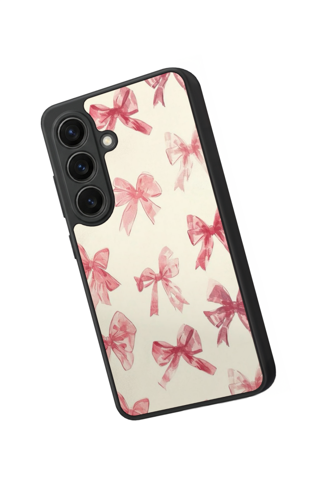 Samsung Galaxy S26 Uyumlu Kurdele Tasarımlı Glossy Premium Kılıf