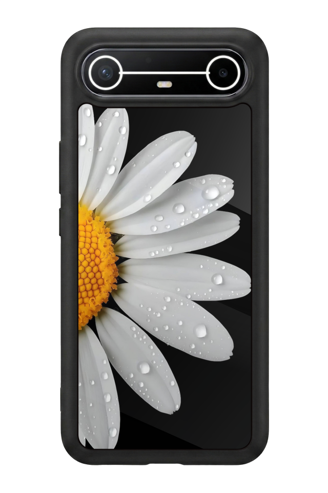 Tecno Spark Slim 5G Uyumlu Papatya Tasarımlı Glossy Premium Kılıf