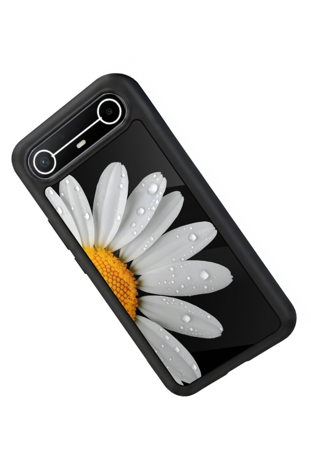 Tecno Spark Slim 5G Uyumlu Papatya Tasarımlı Glossy Premium Kılıf