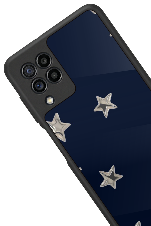 Samsung Galaxy M32 Uyumlu Retro Yildizlar Tasarımlı Glossy Premium Kılıf